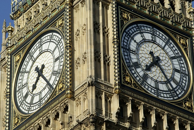 Big Ben clock at the Victoria Tower Westminster