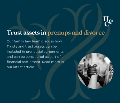 Trust assets in prenups article
