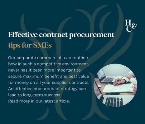 Effective contract procurement tips for SMEs